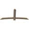 Ekena Millwork Bellingham Smooth Timber Gable Bracket, Douglas Fir, 72"W x 36"H x 1 1/2"D x 5 1/2"F, 12/12 Pitch GBW072X36X0206BEL00SDF - alternate 5